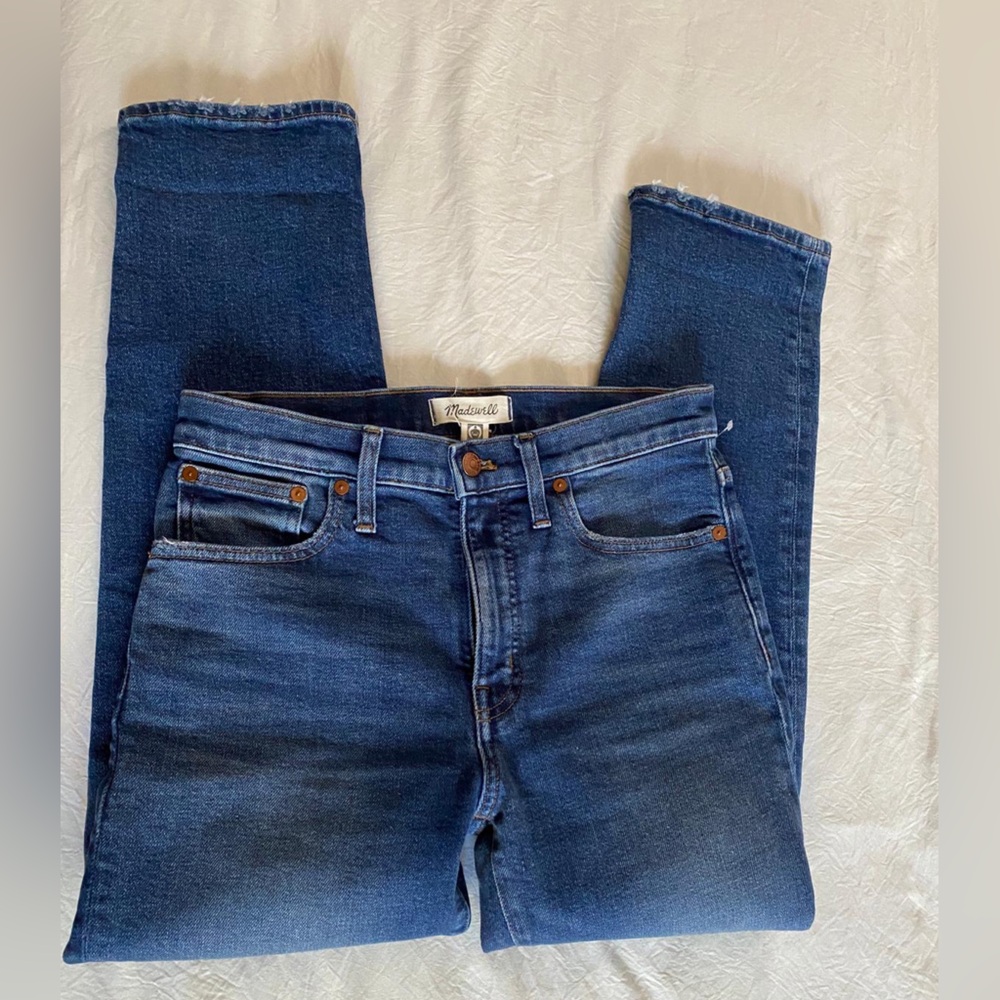 Madewell Blue Straight Leg Jeans